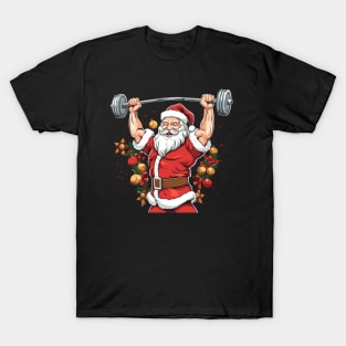 santa lifting T-Shirt